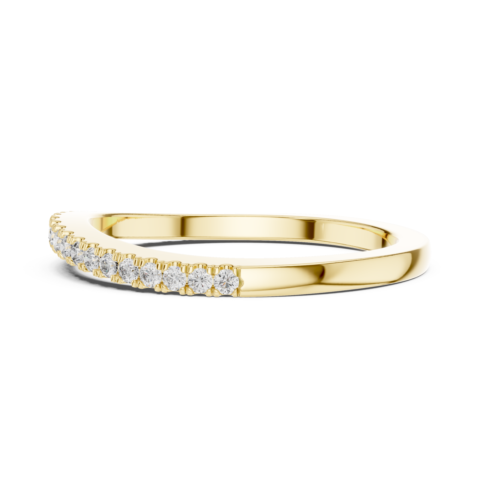  Gold Radiance Whisper Delicate Accent Band Side View