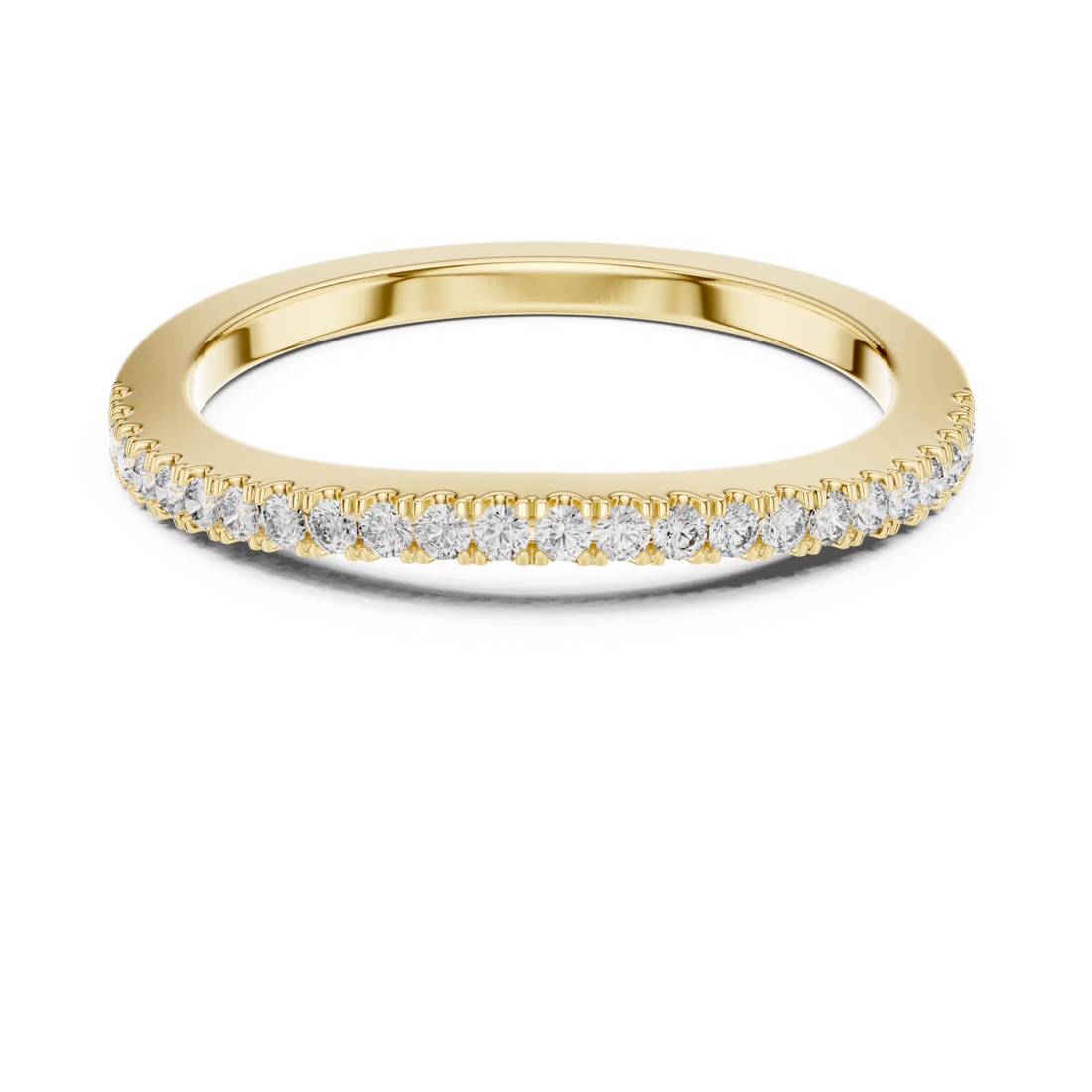 Gold Radiance Whisper Delicate Accent Band Right View