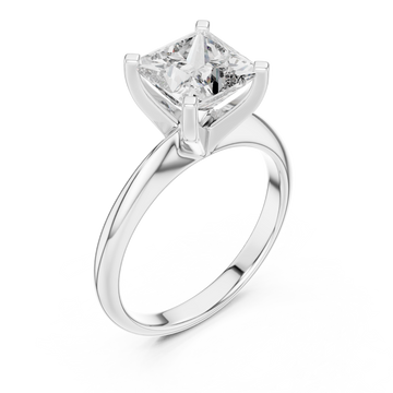  White Gold Celestial Adoration Timeless Solitaire Engagement Ring Right View