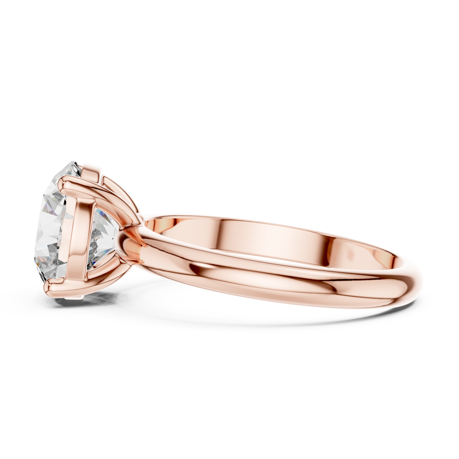  Rose Gold Celestial Promise Pure Elegance Band Side View