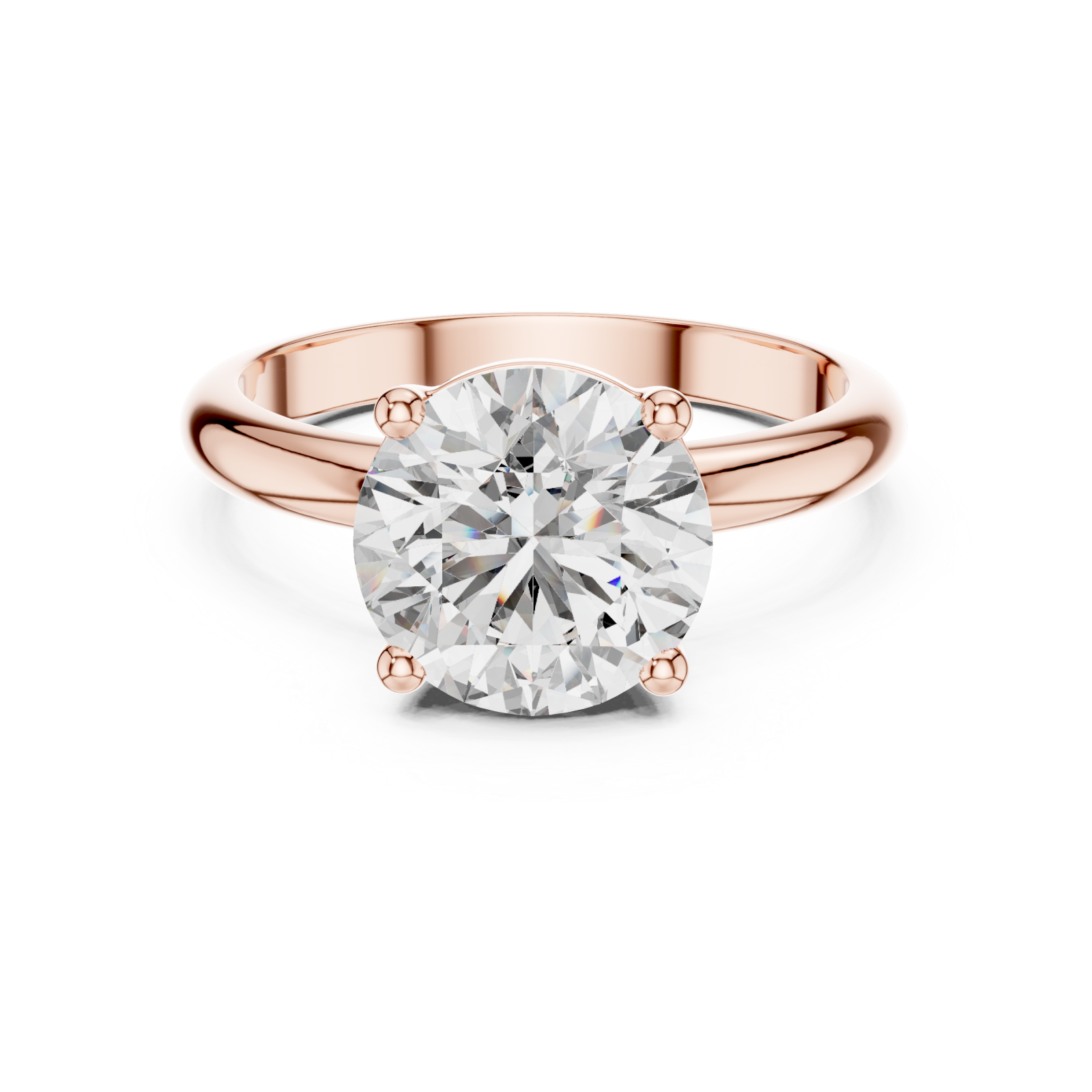  Rose Gold Celestial Promise Pure Elegance Band Front View