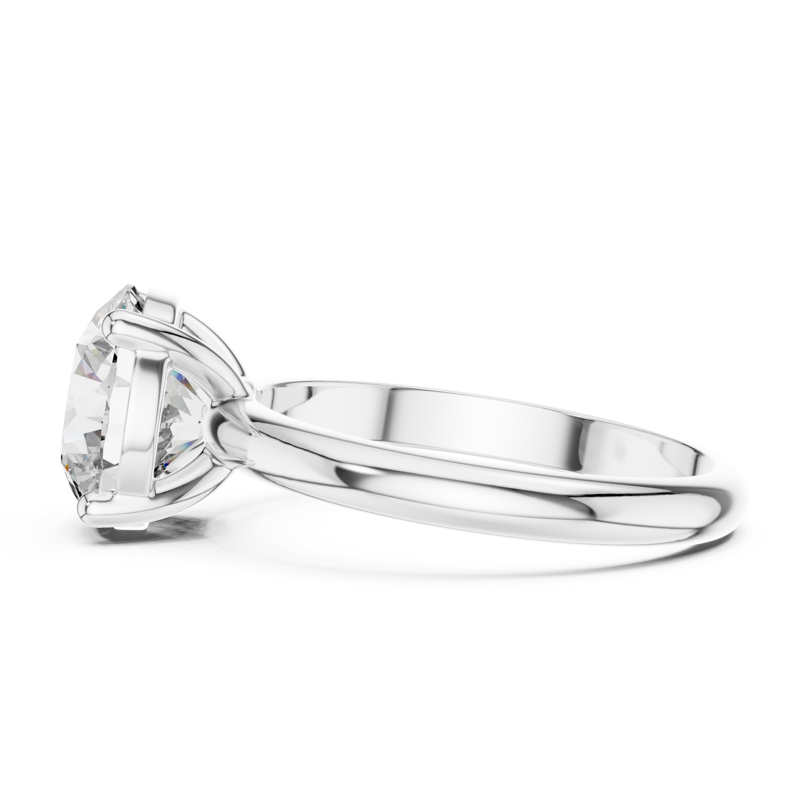  White Gold Celestial Promise Pure Elegance Band Side View