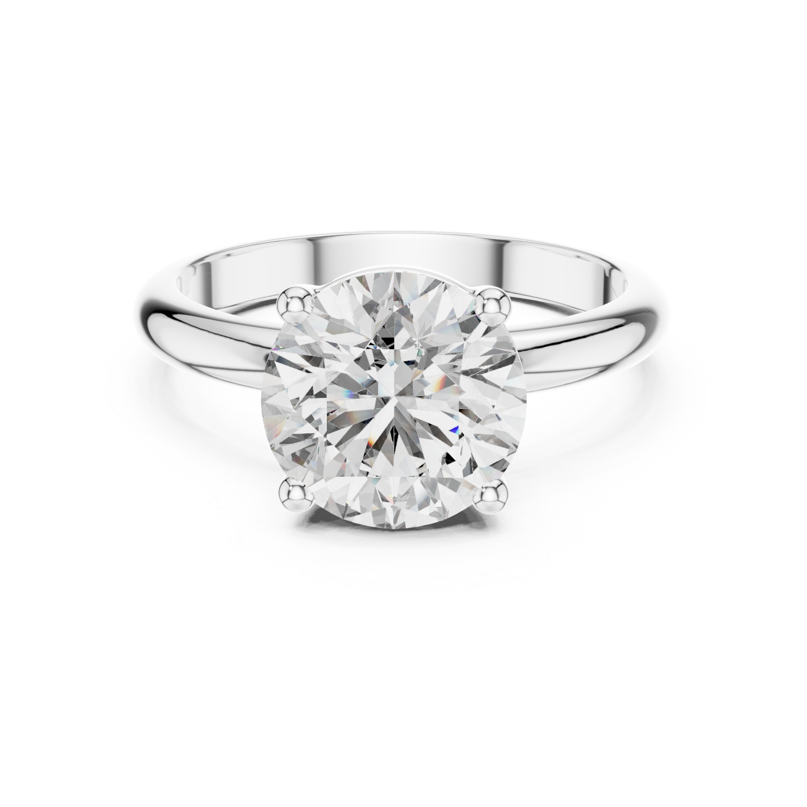  White Gold Celestial Promise Pure Elegance Band Front View