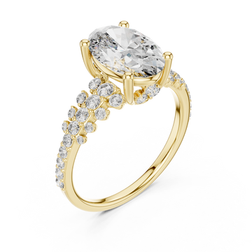 Gold Radiant Whisper Vintage-Inspired Solitaire Band Right View