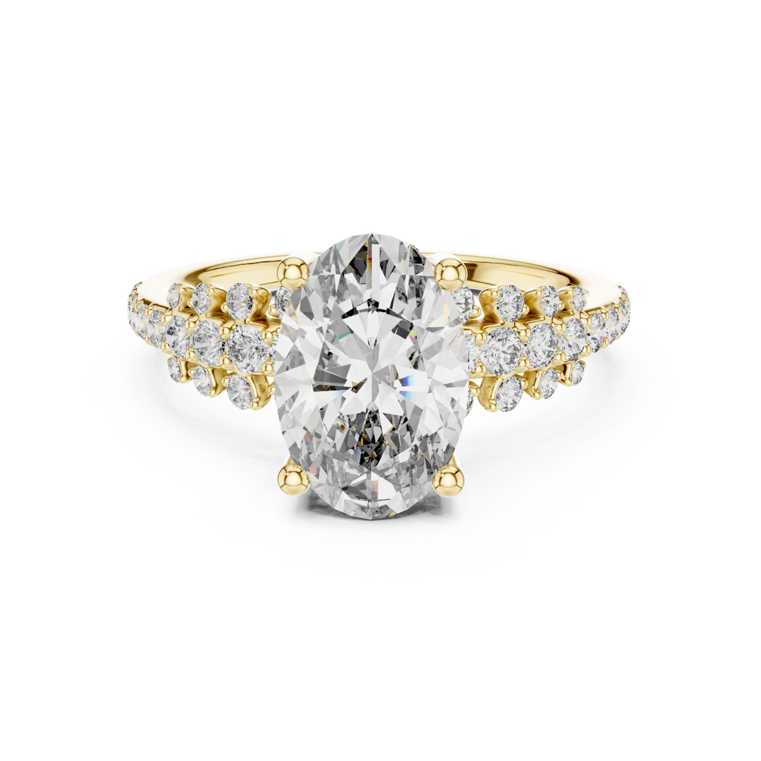 Gold Radiant Whisper Vintage-Inspired Solitaire Band Right View