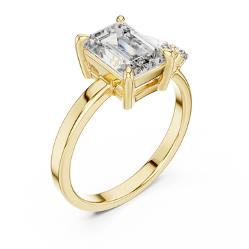 Gold Luminous Crescent Pathway Harmony Cocktail Ring Right View