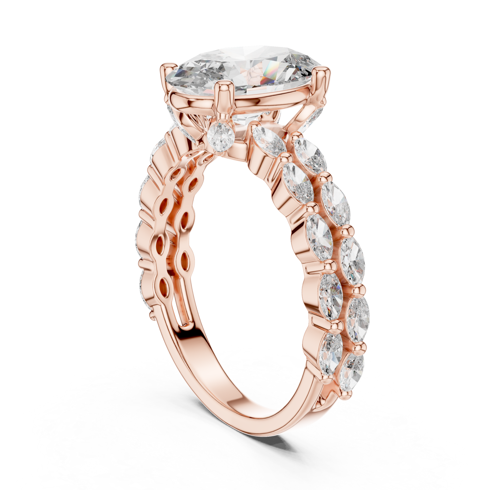  Rose Gold Eternal Whisper Tranquillity Band Left View