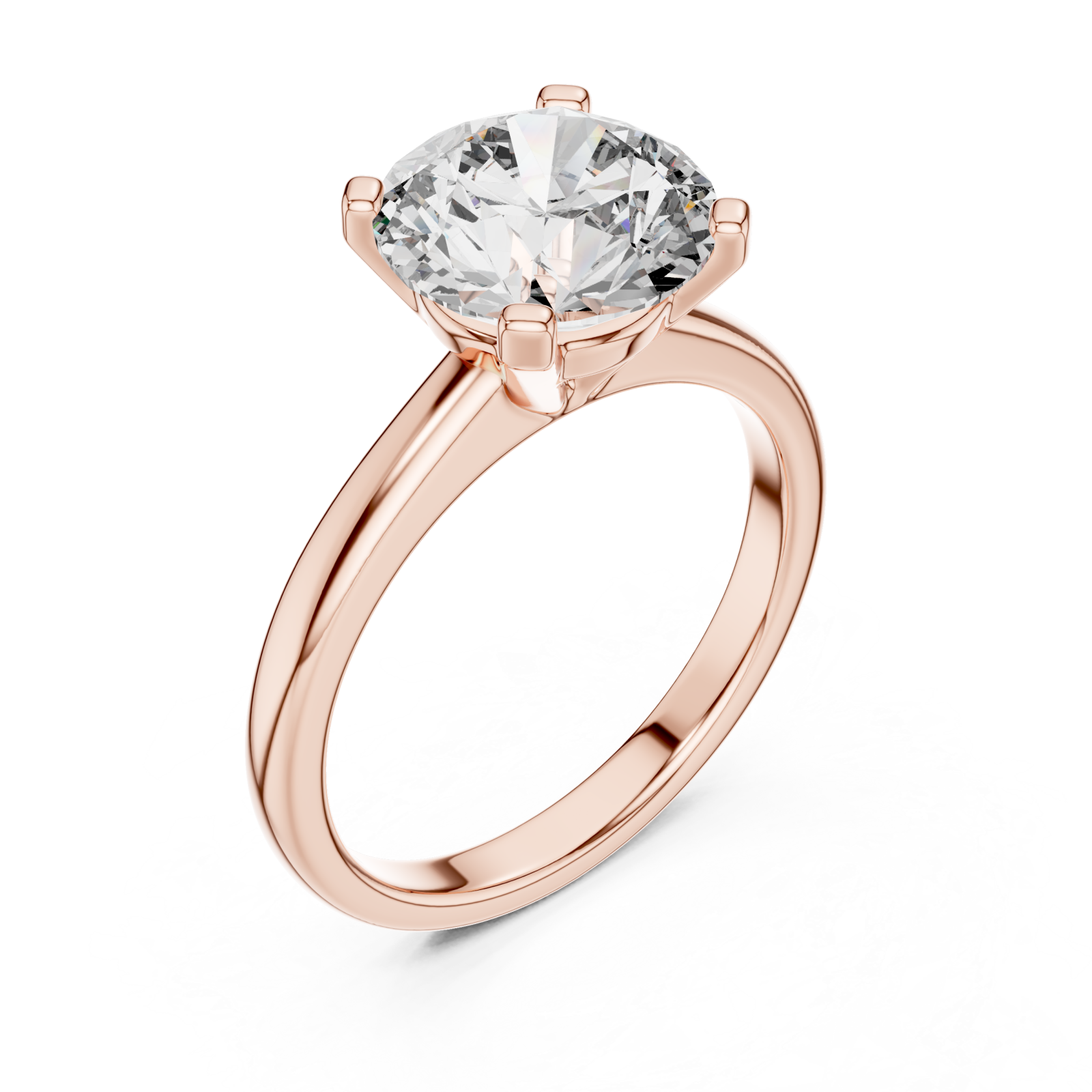  Rose Gold Celestial Embrace Artisan Band Ring Right View