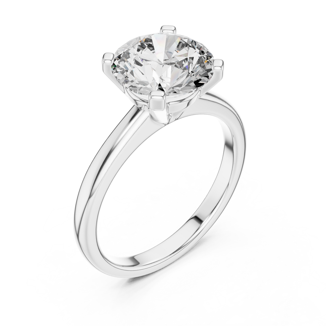  White Gold Celestial Embrace Artisan Band Ring Right View