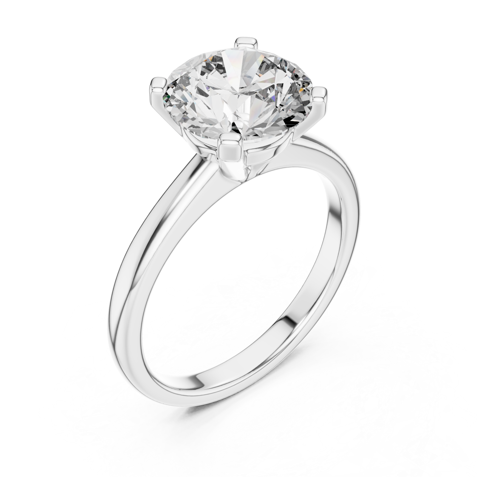  White Gold Celestial Embrace Artisan Band Ring Right View