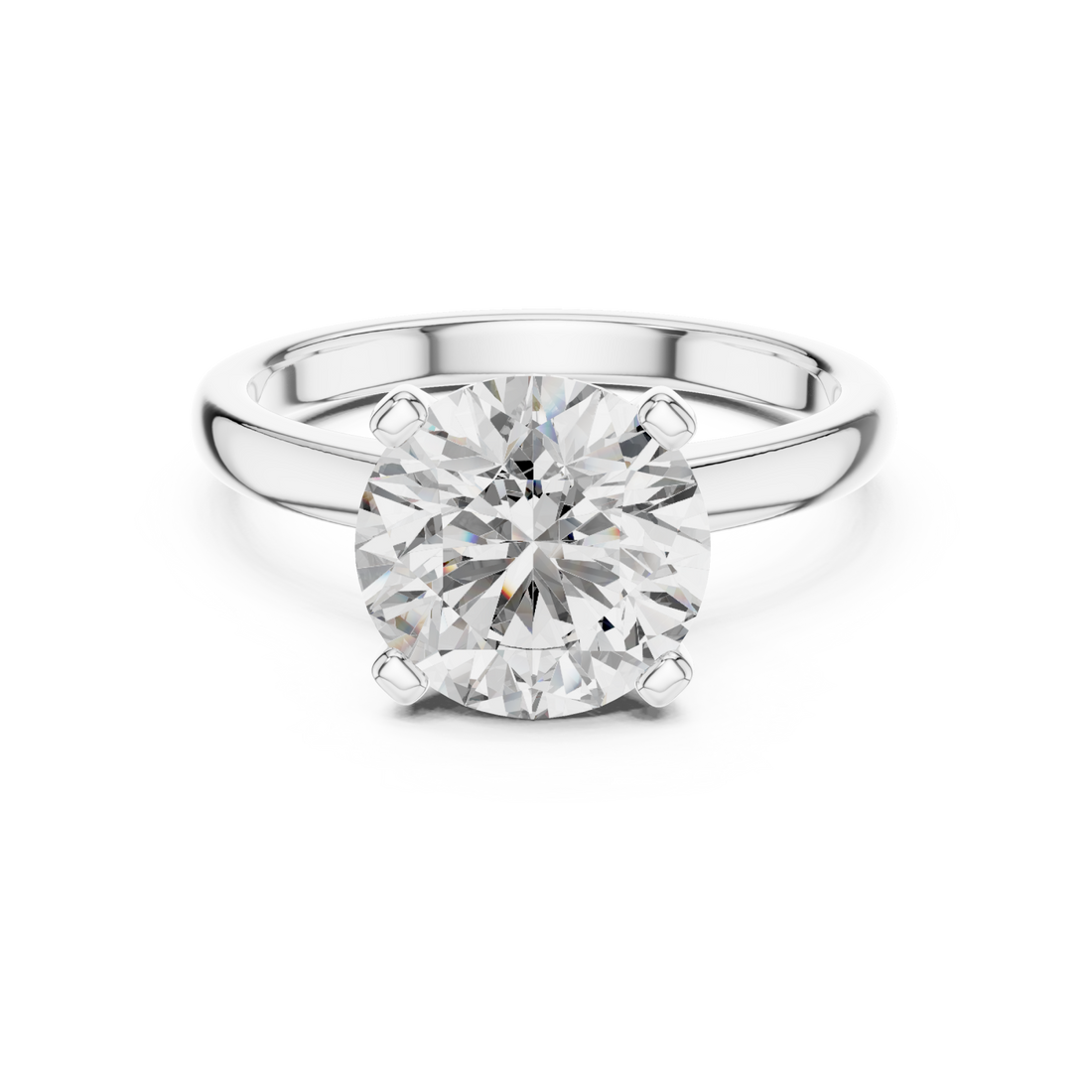  White Gold Celestial Embrace Artisan Band Ring Right View