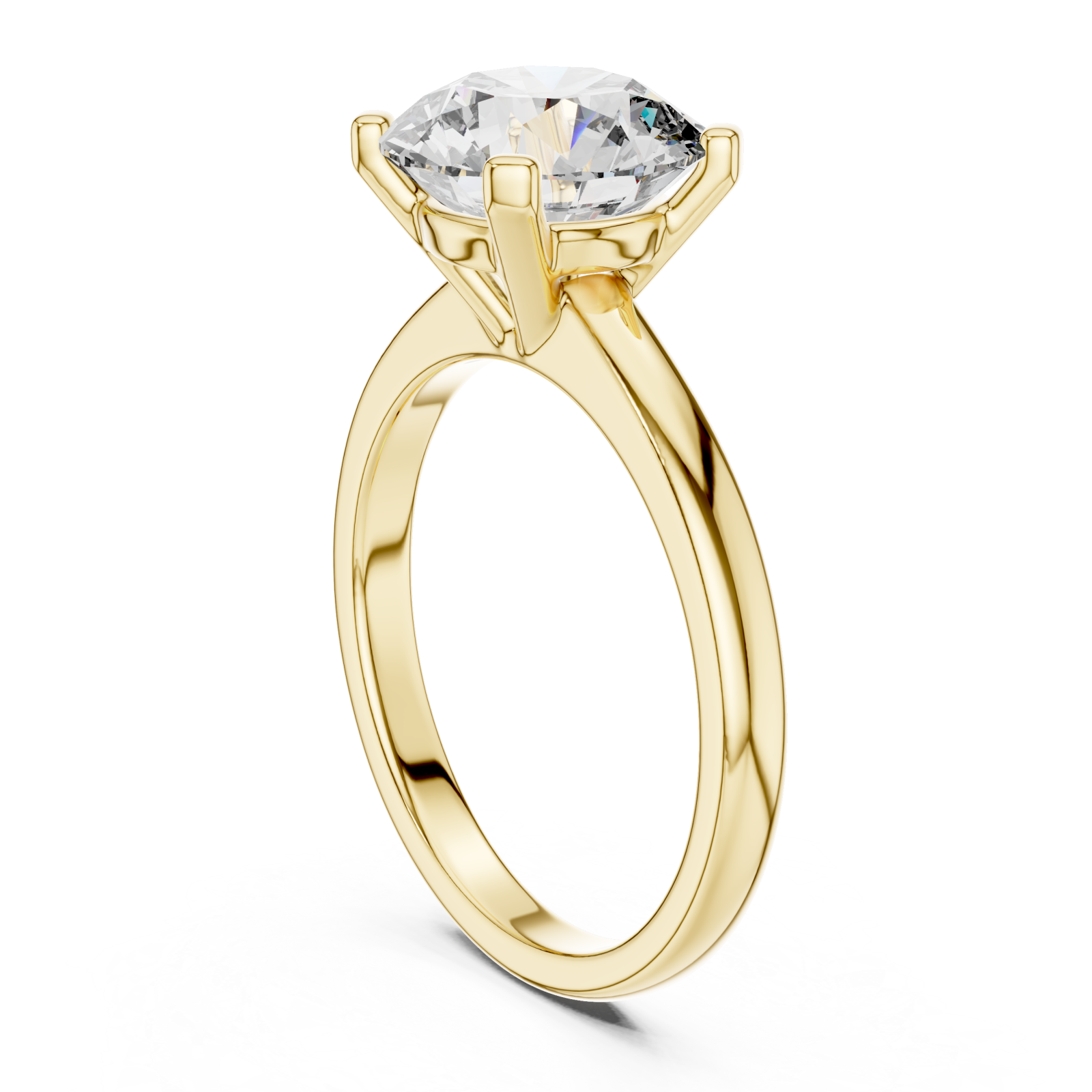  Gold Celestial Embrace Artisan Band Ring Left View