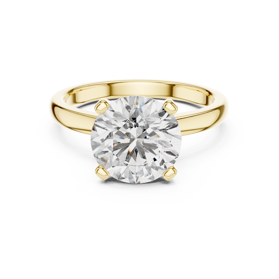 Gold Celestial Embrace Artisan Band Ring Right View