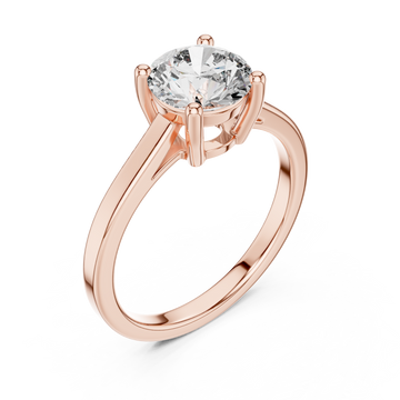  Rose Gold Classic Promise of Forever Solitaire Band Right View
