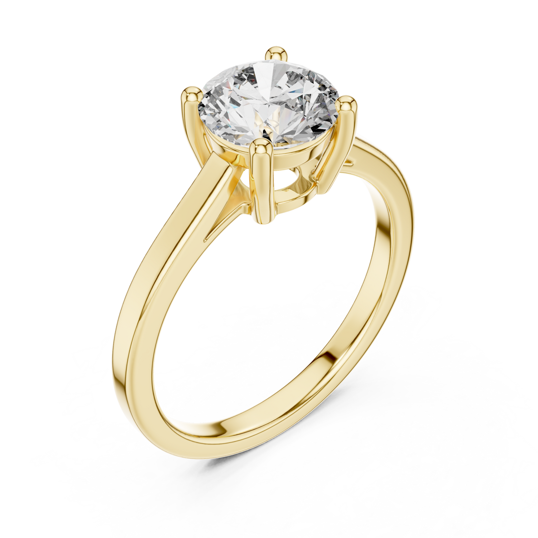 Gold Classic Promise of Forever Solitaire Band Right View