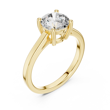 Gold Classic Promise of Forever Solitaire Band Right View