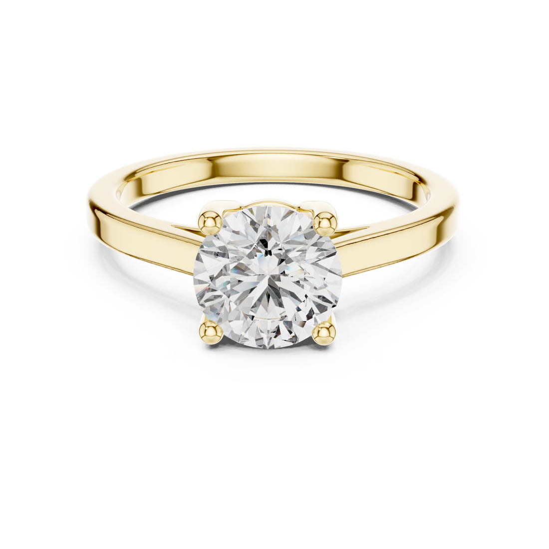 Gold Classic Promise of Forever Solitaire Band Right View