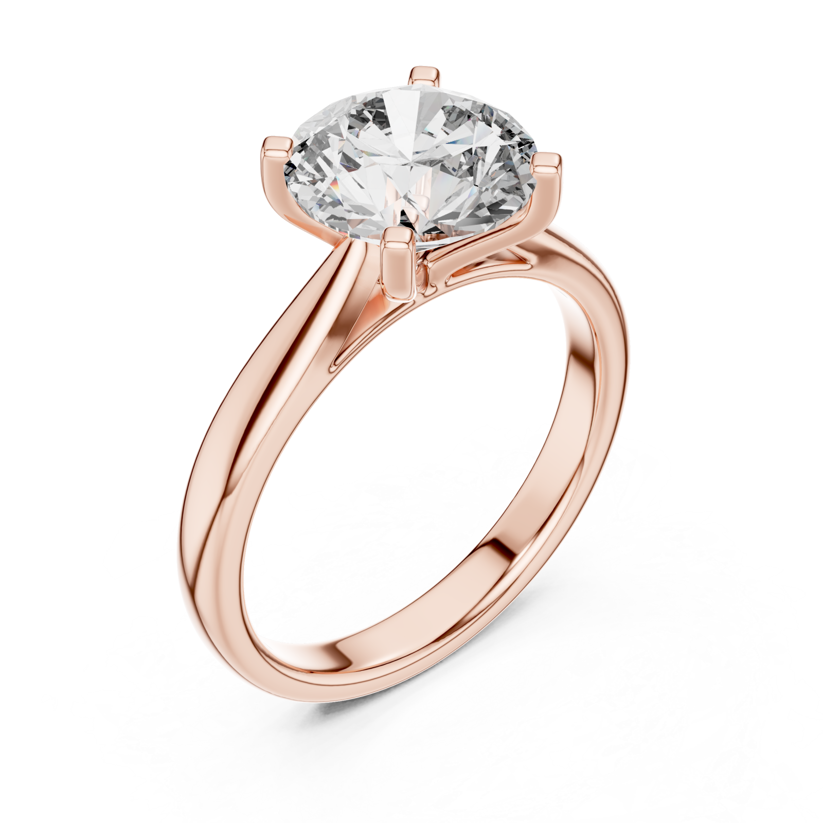  Rose Gold Celestial Pathway Sparkle Band Ring Right View