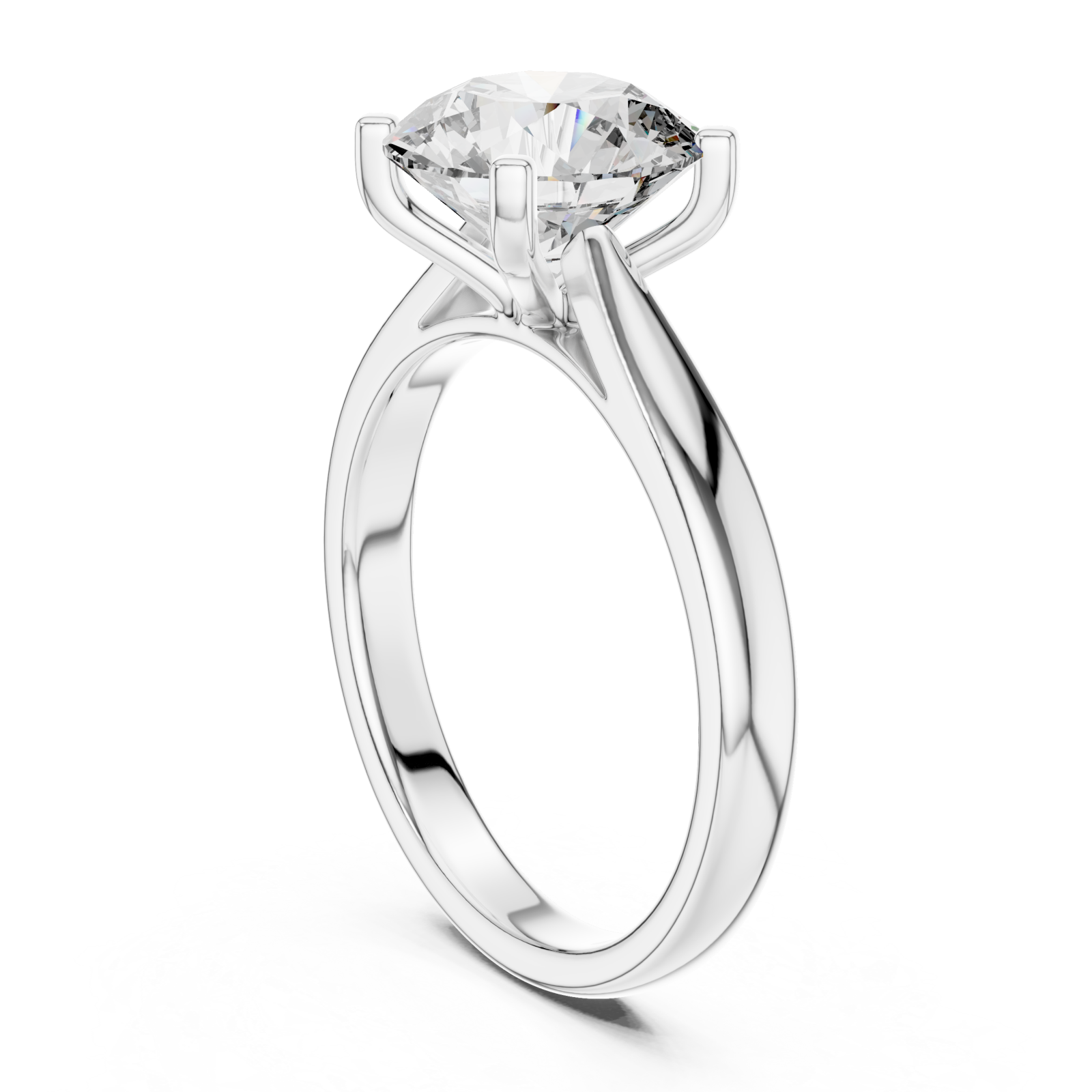  White Gold Celestial Pathway Sparkle Band Ring Left View
