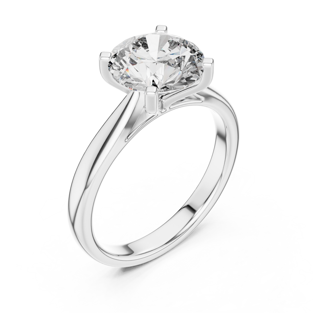  White Gold Celestial Pathway Sparkle Band Ring Right View