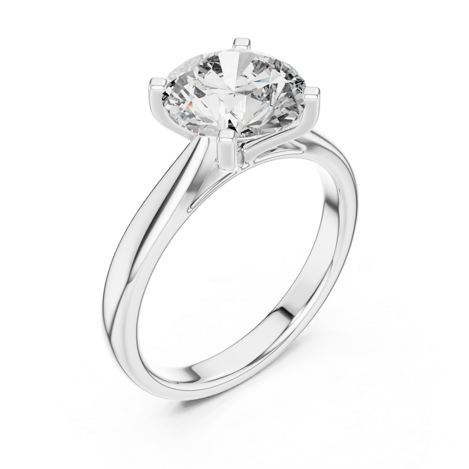  White Gold Celestial Pathway Sparkle Band Ring Right View
