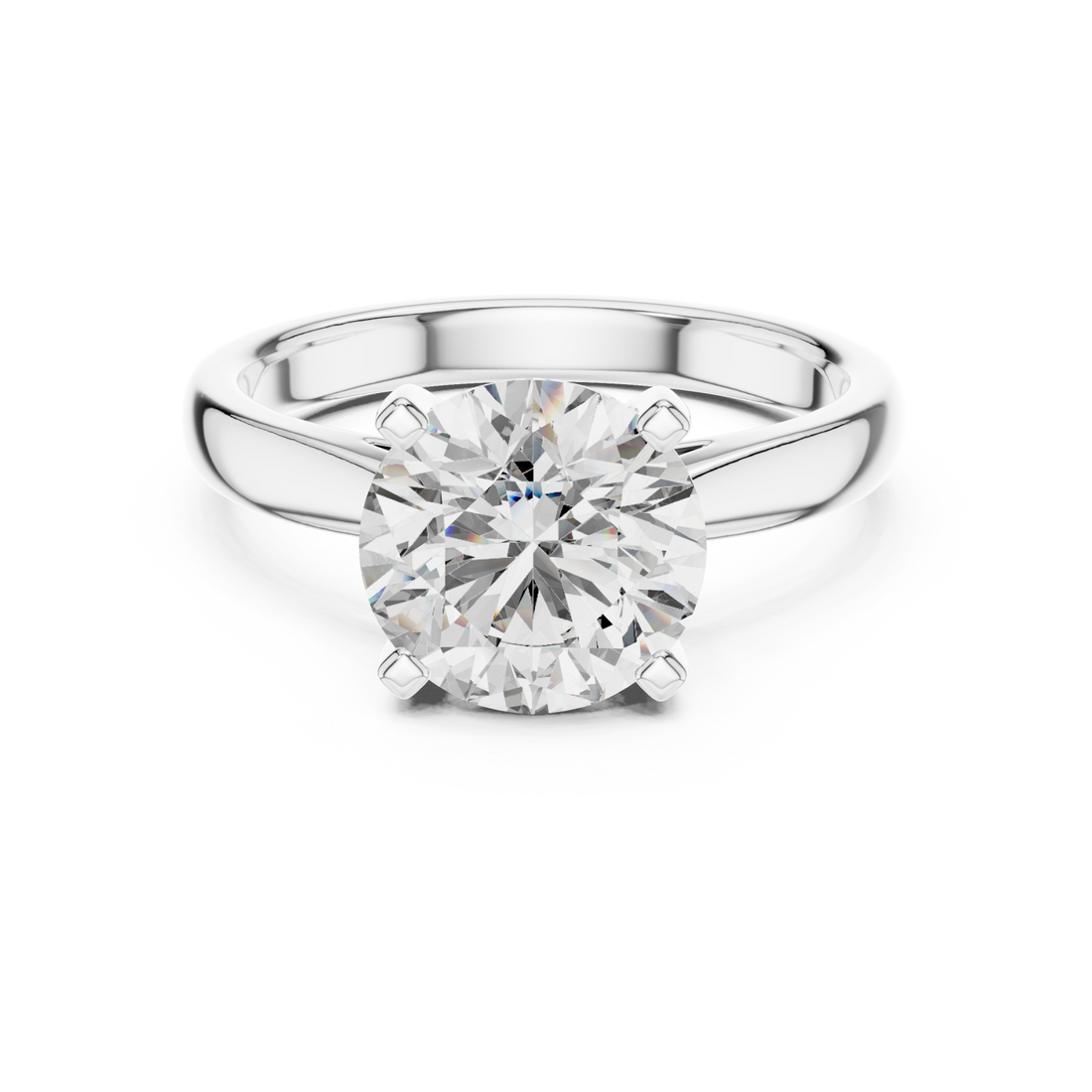  White Gold Celestial Pathway Sparkle Band Ring Right View