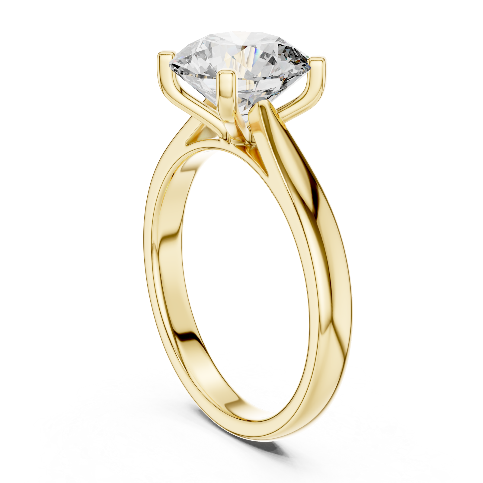  Gold Celestial Pathway Sparkle Band Ring Left View