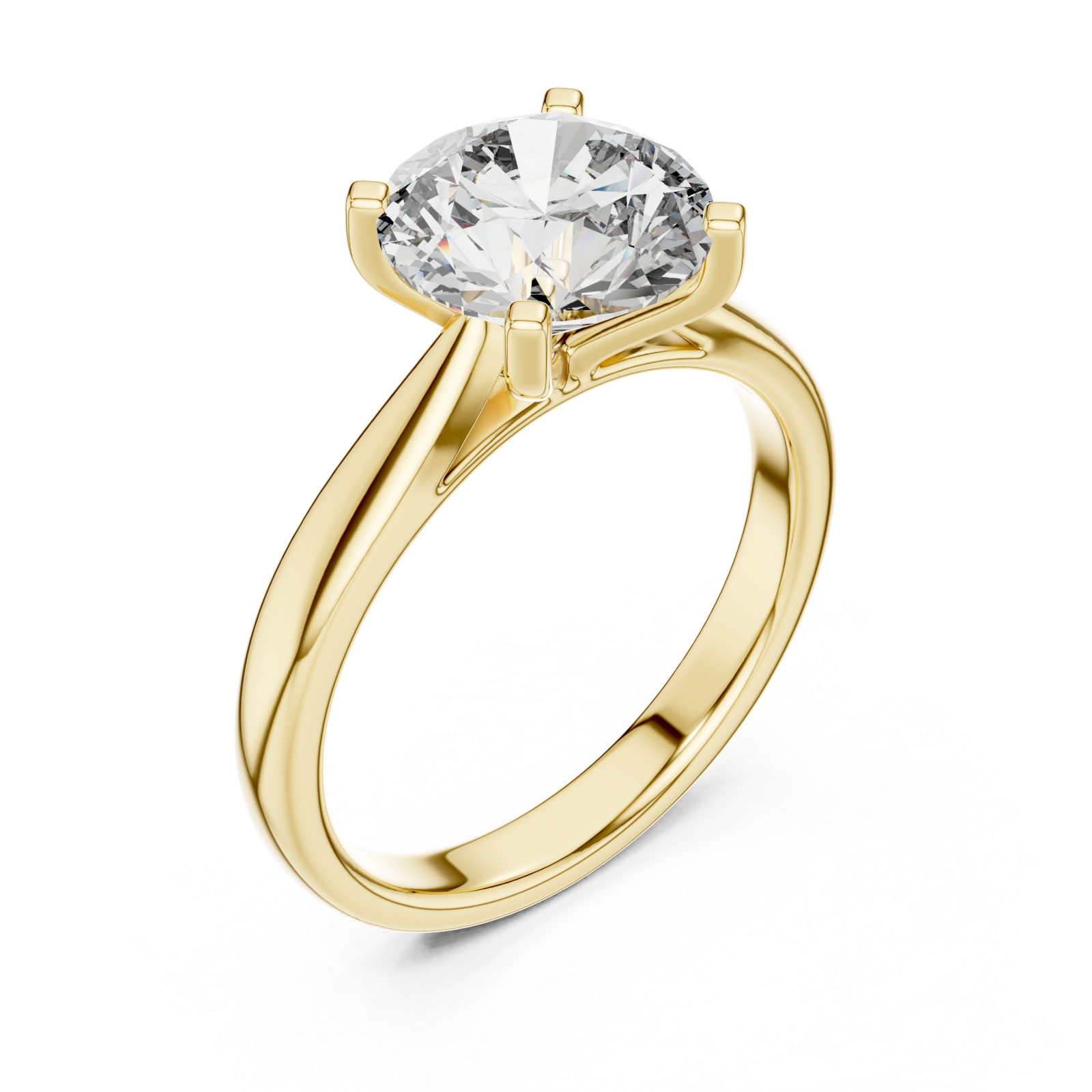 Gold Celestial Pathway Sparkle Band Ring Right View