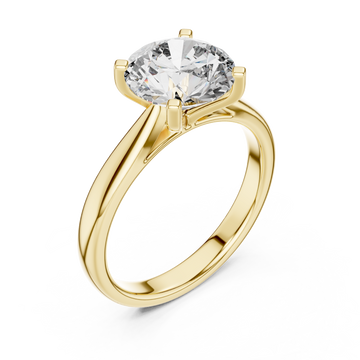 Gold Celestial Pathway Sparkle Band Ring Right View
