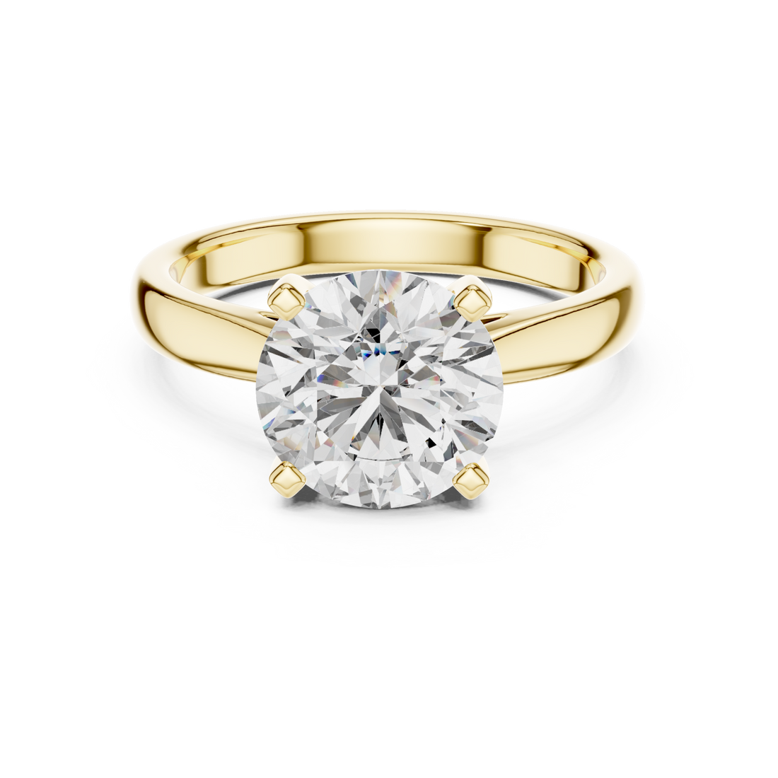 Gold Celestial Pathway Sparkle Band Ring Right View