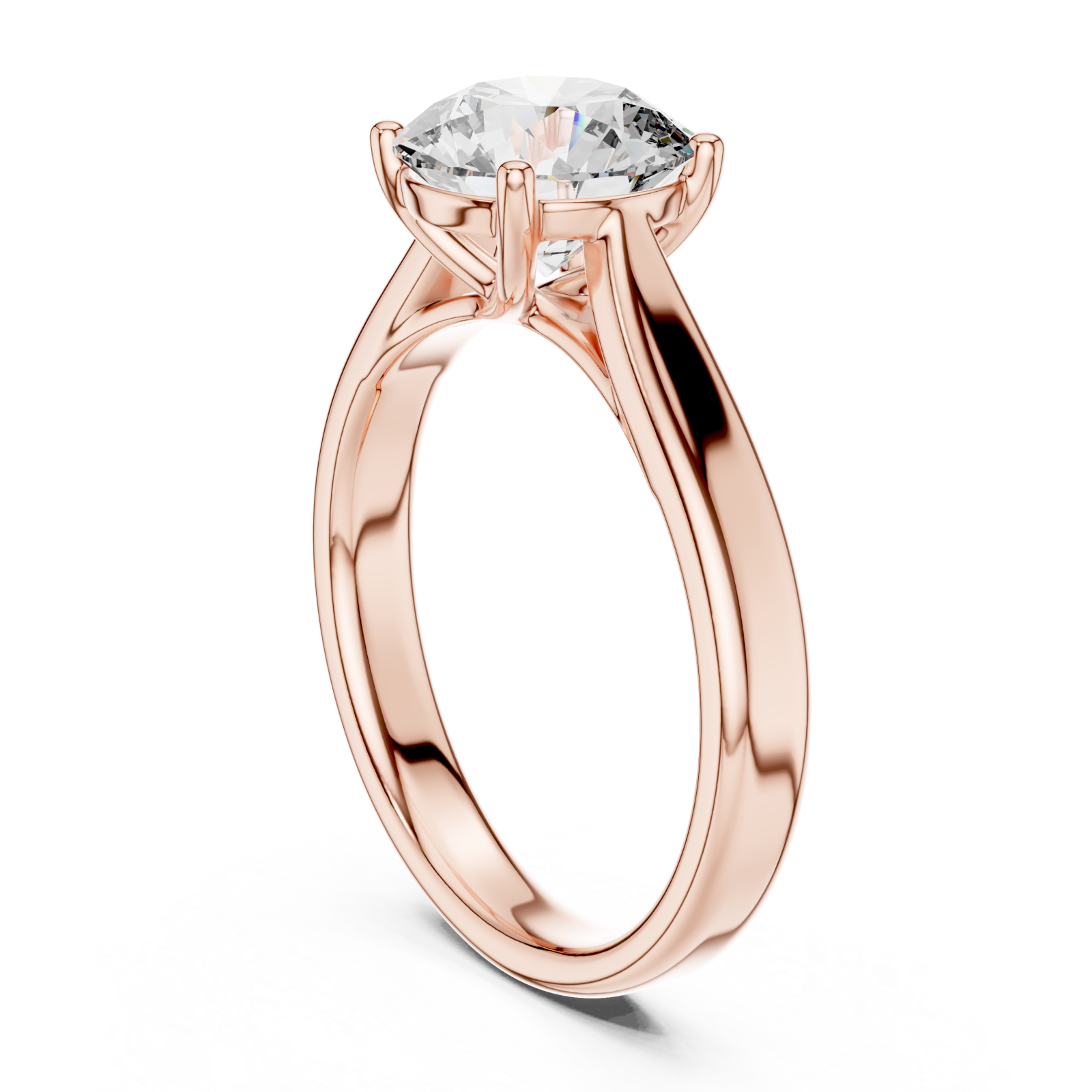  Rose Gold Celeste Timeless Solitaire Left View