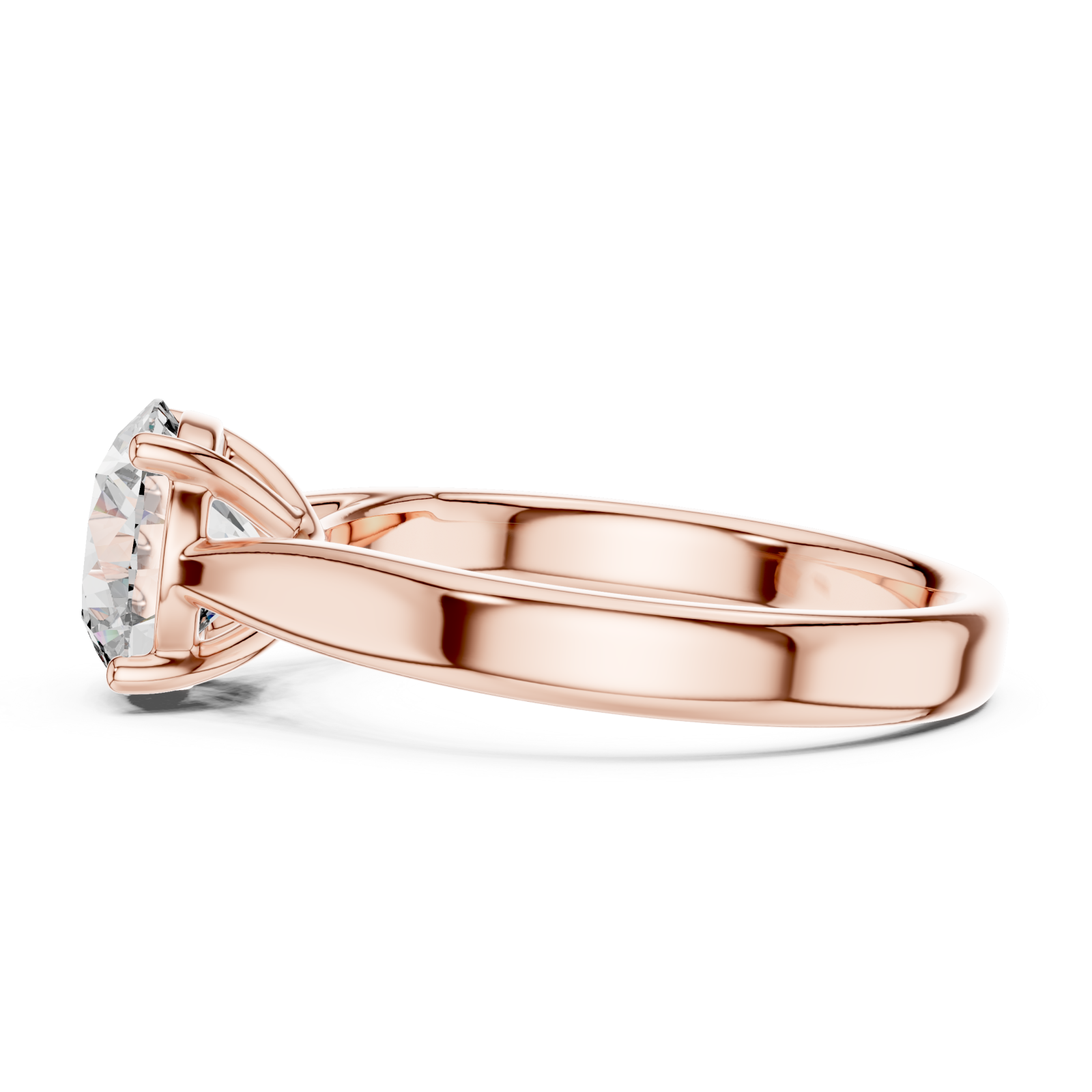  Rose Gold Celeste Timeless Solitaire Side View
