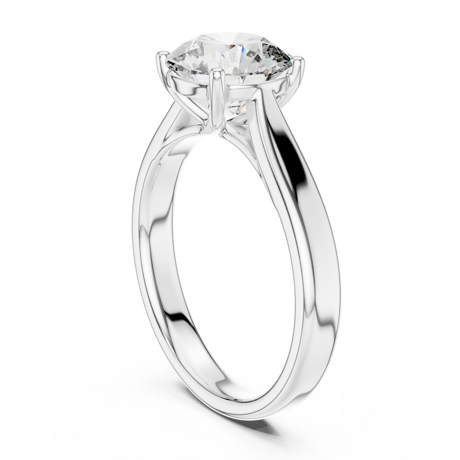  White Gold Celeste Timeless Solitaire Left View