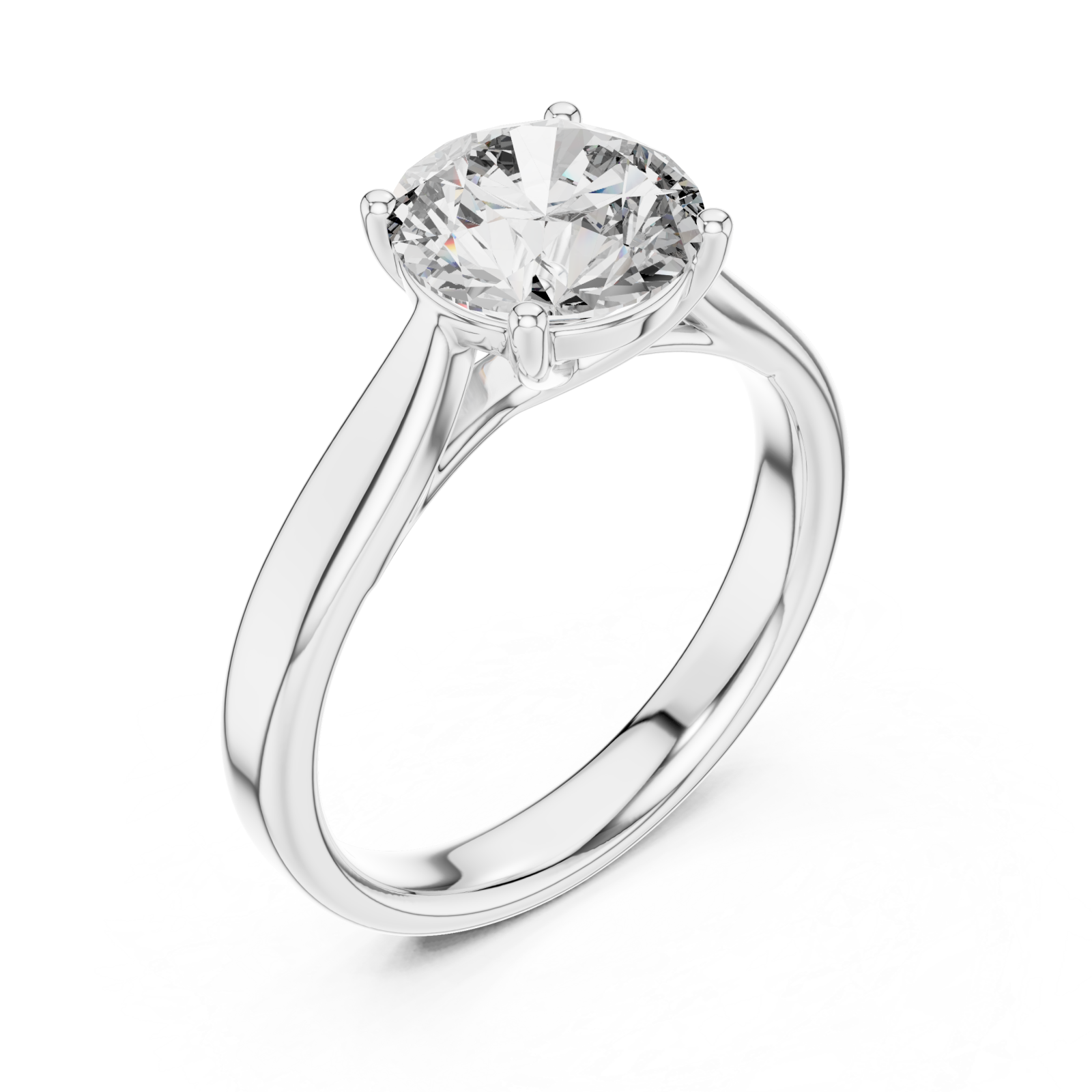  White Gold Celeste Timeless Solitaire Right View
