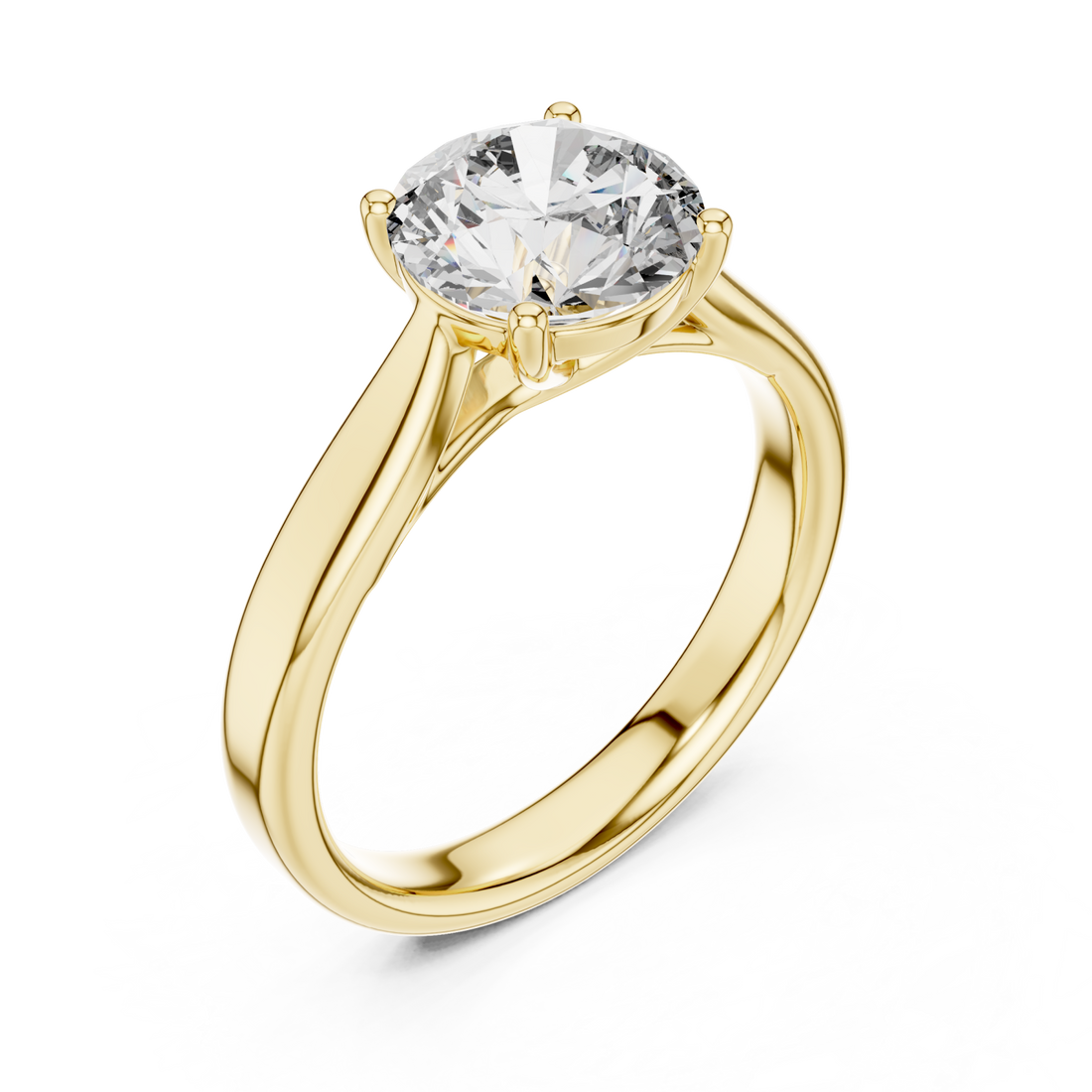 Gold Celeste Timeless Solitaire Right View