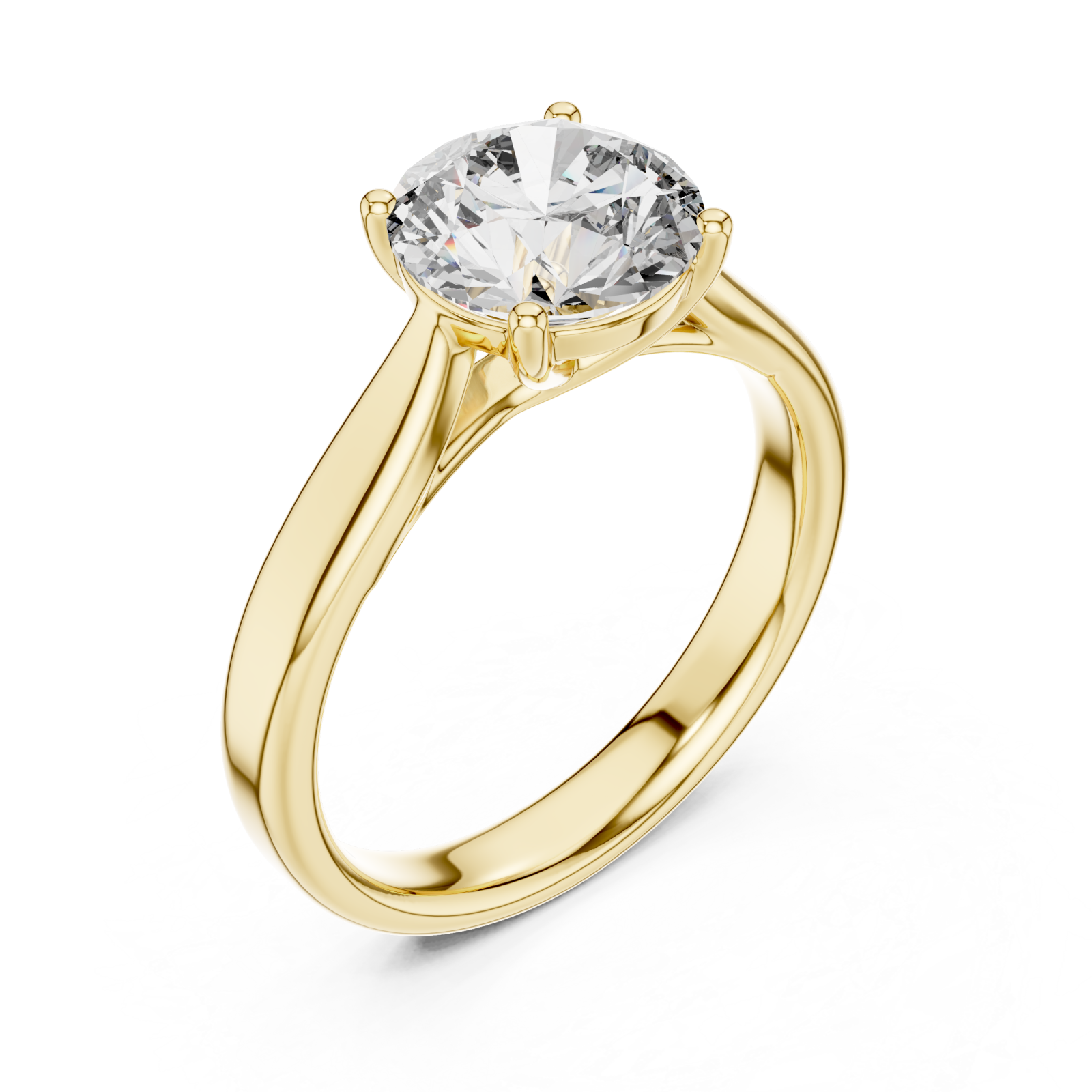 Gold Celeste Timeless Solitaire Right View