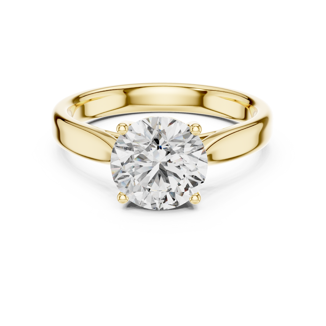 Gold Celeste Timeless Solitaire Right View