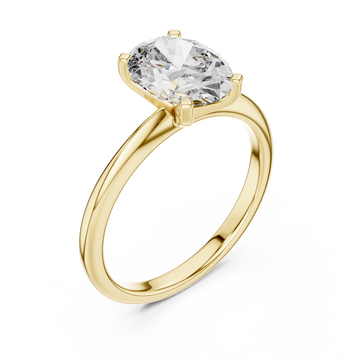 Gold Enchanted Evermore Radiance Treasure Engagement Ring Right View