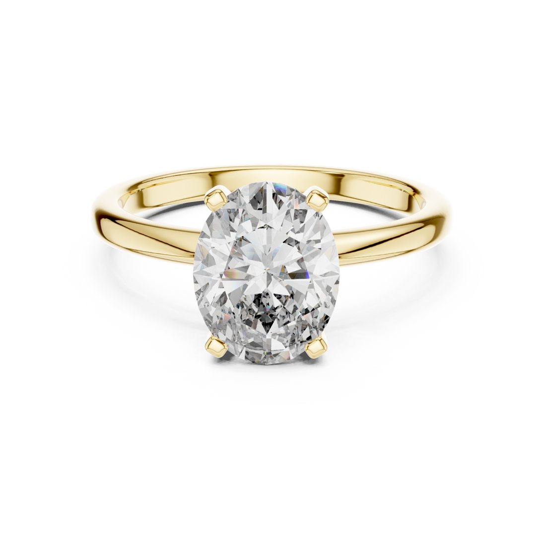 Gold Enchanted Evermore Radiance Treasure Engagement Ring Right View