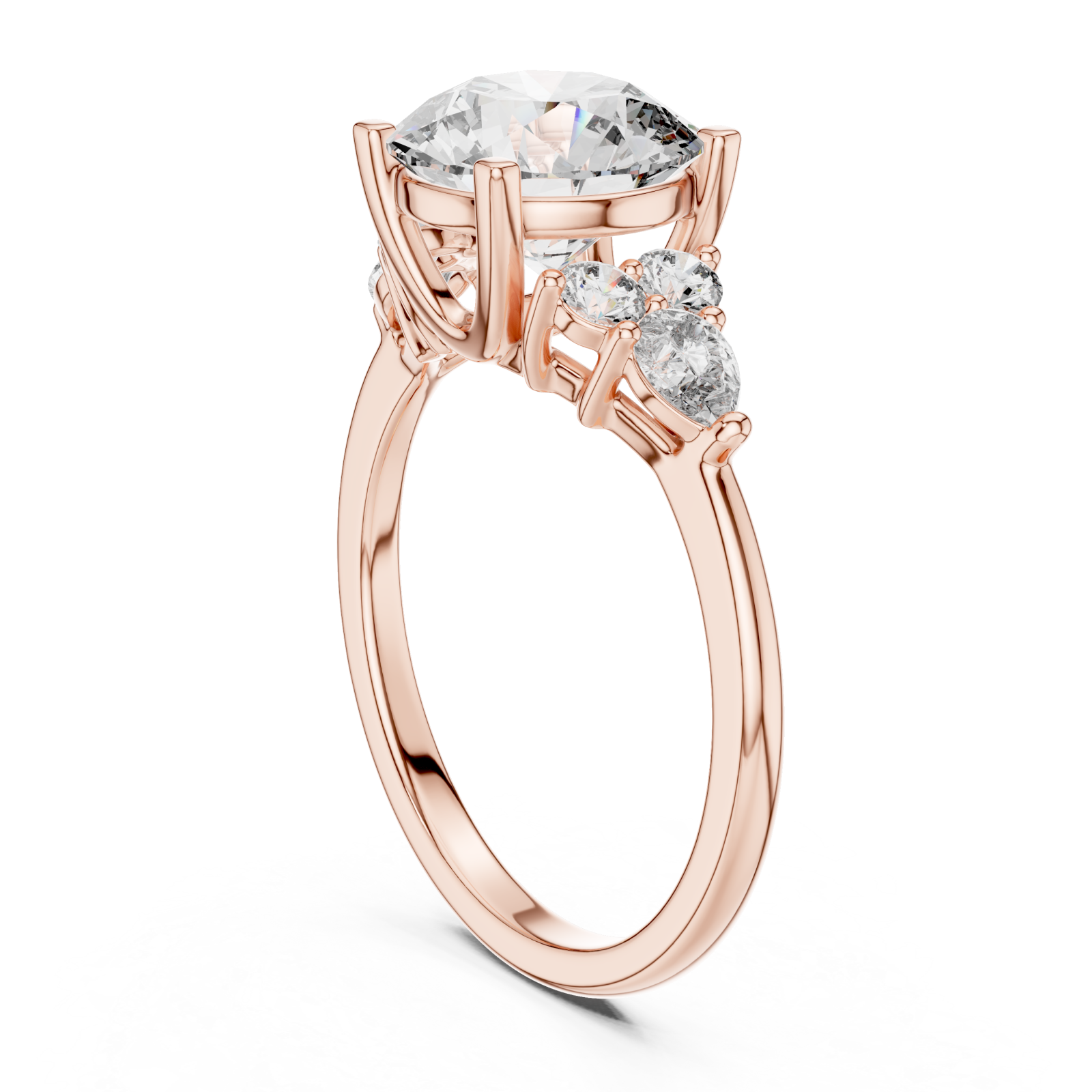  Rose Gold Royal Crest Signature Ring Left View