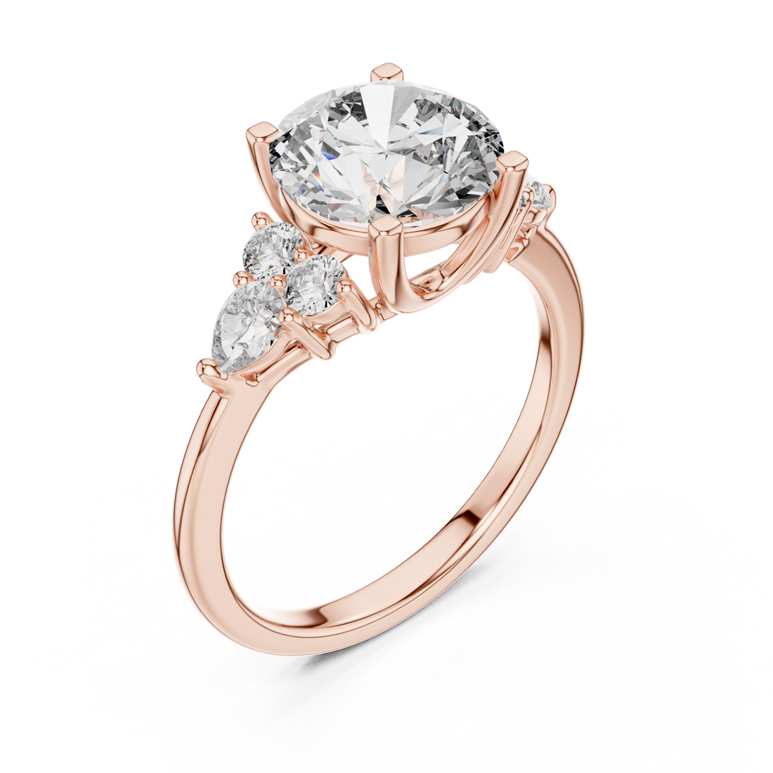  Rose Gold Royal Crest Signature Ring Right View