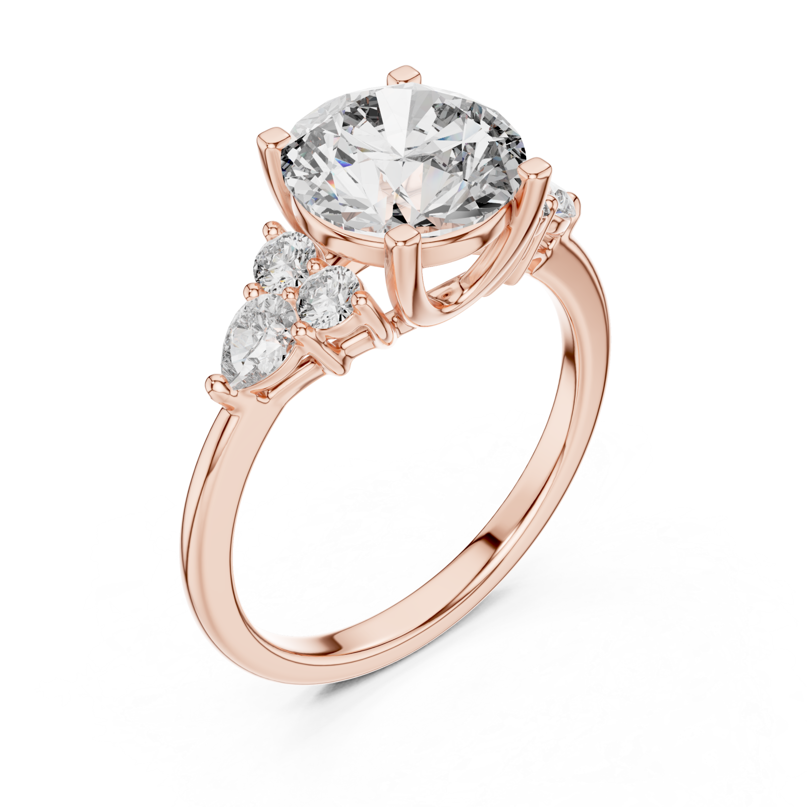  Rose Gold Royal Crest Signature Ring Right View