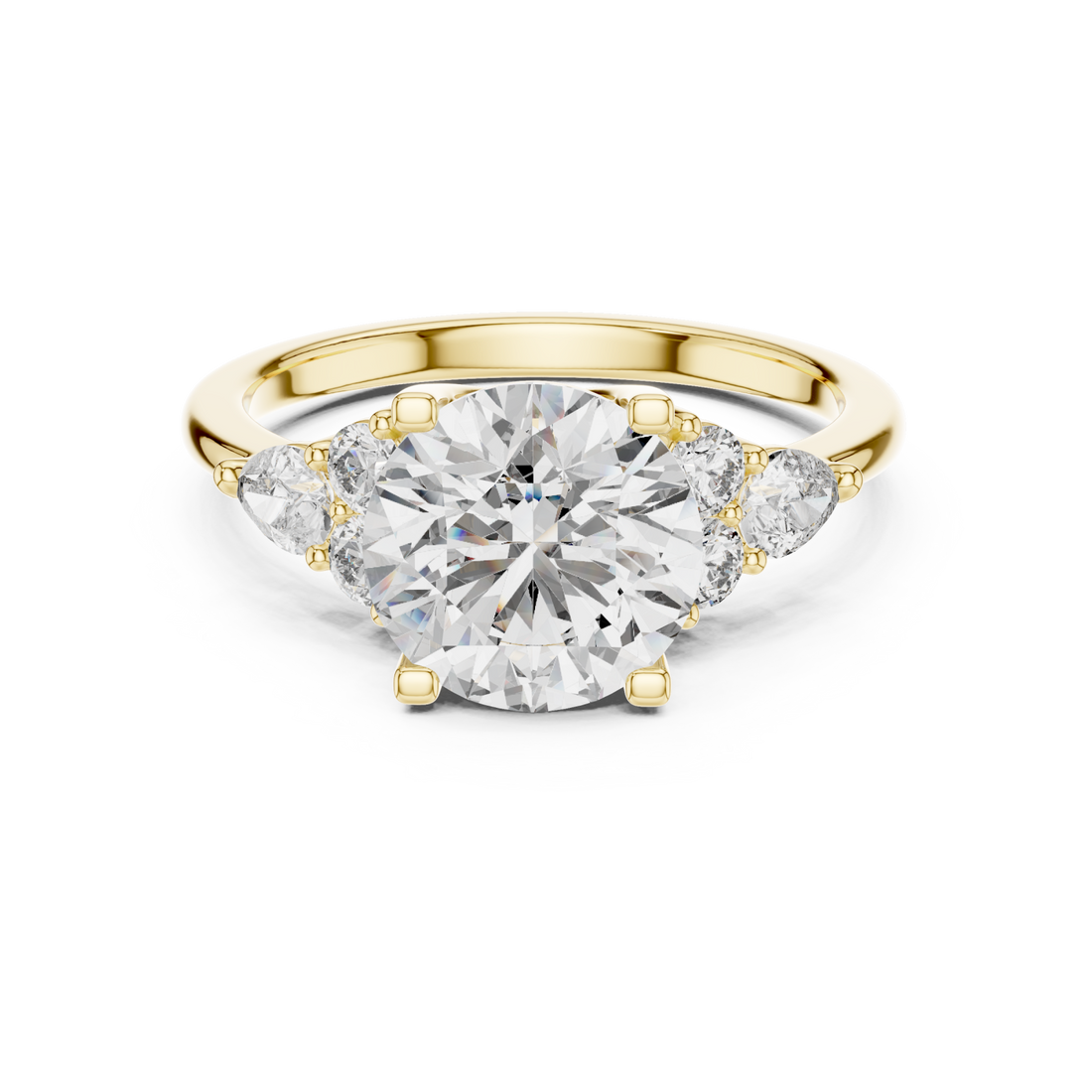 Gold Royal Crest Signature Ring Right View