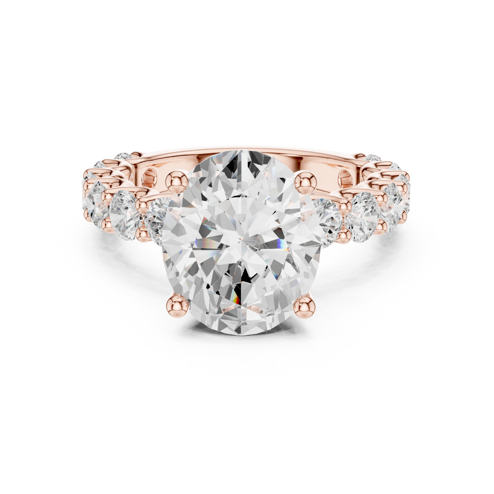  Rose Gold Celestial Grandeur Ring Front View