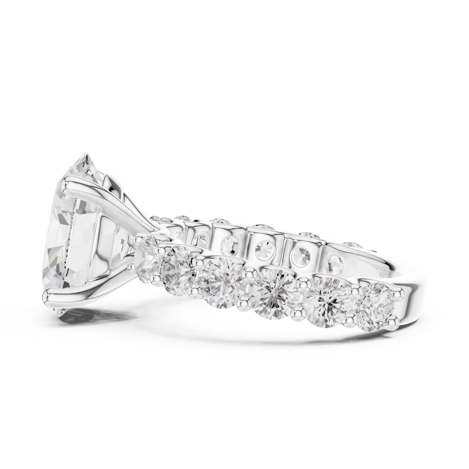  White Gold Celestial Grandeur Ring Side View