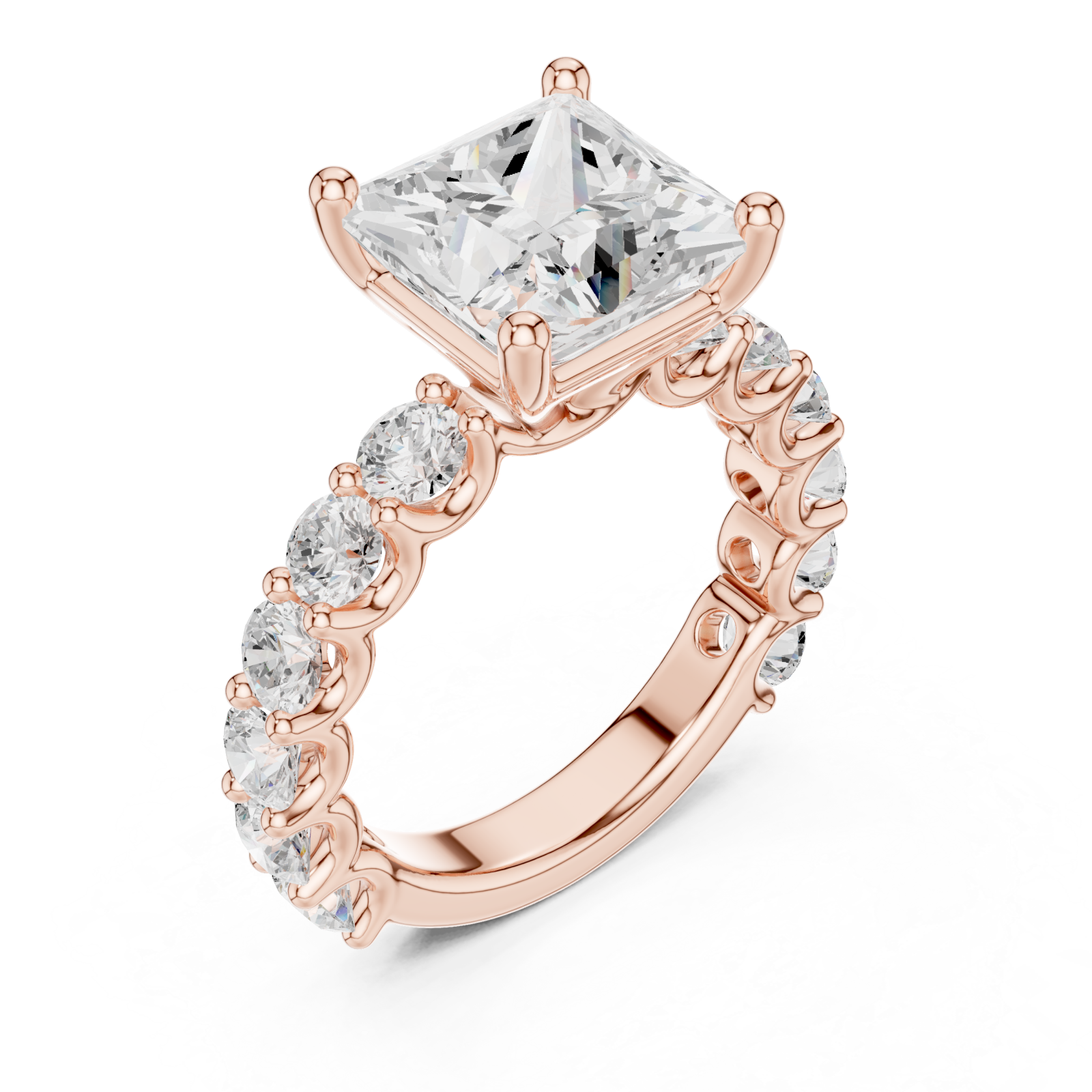  Rose Gold Eternal Brilliance Celebration Ring Right View