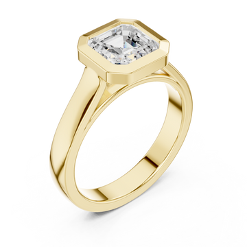 Gold Graceful Hexagon Muse Ring Right View