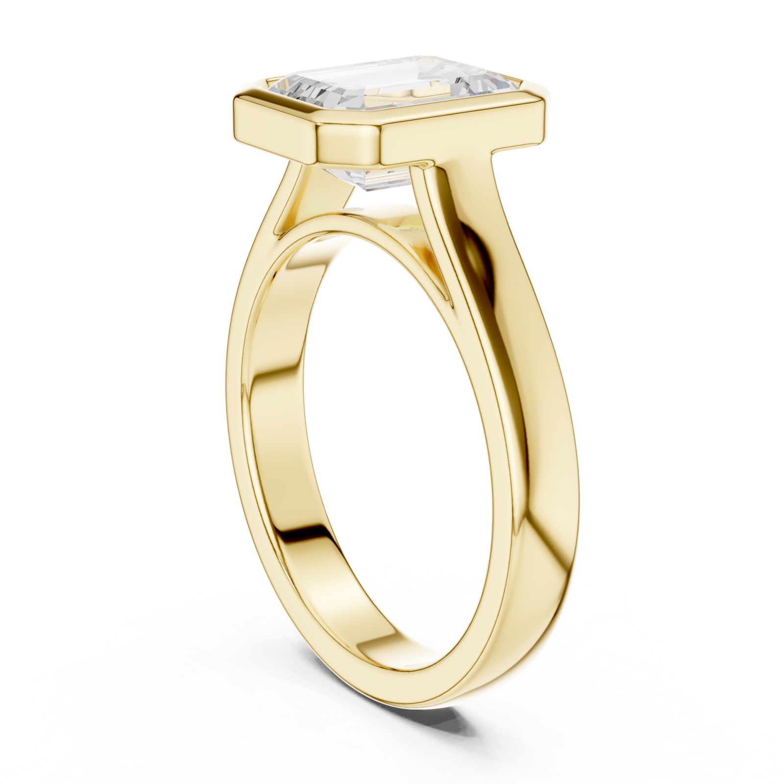  Gold Emerald Prism Elegance Ring Left View