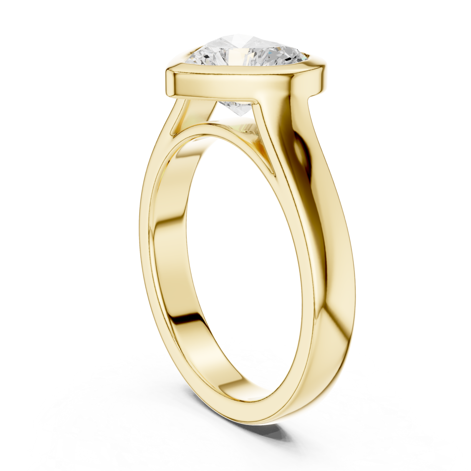  Gold Infinite Embrace Heart Ring Left View