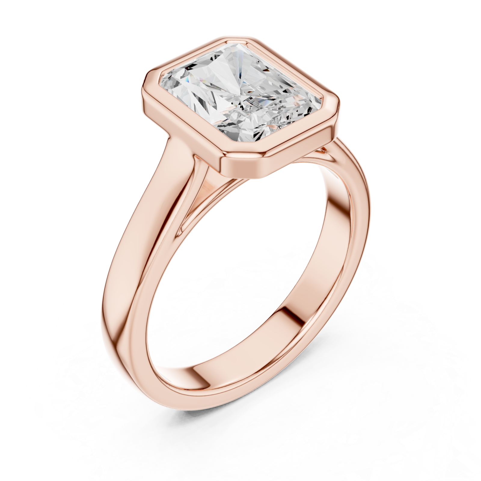  Rose Gold Regal Prism Silhouette Ring Right View